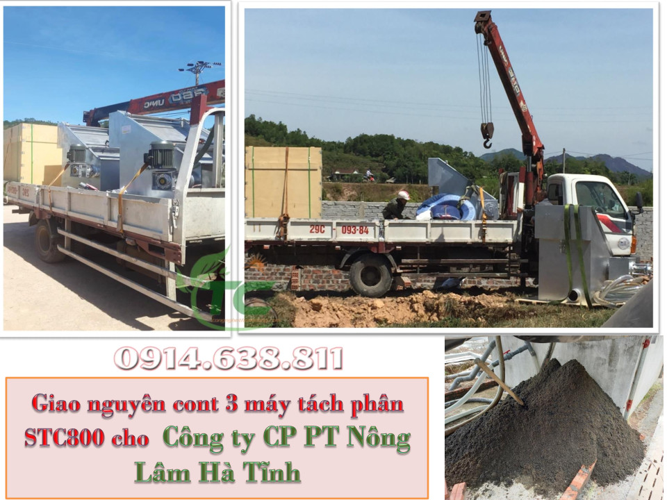 Máy tách phân công nghệ mới hai cấp