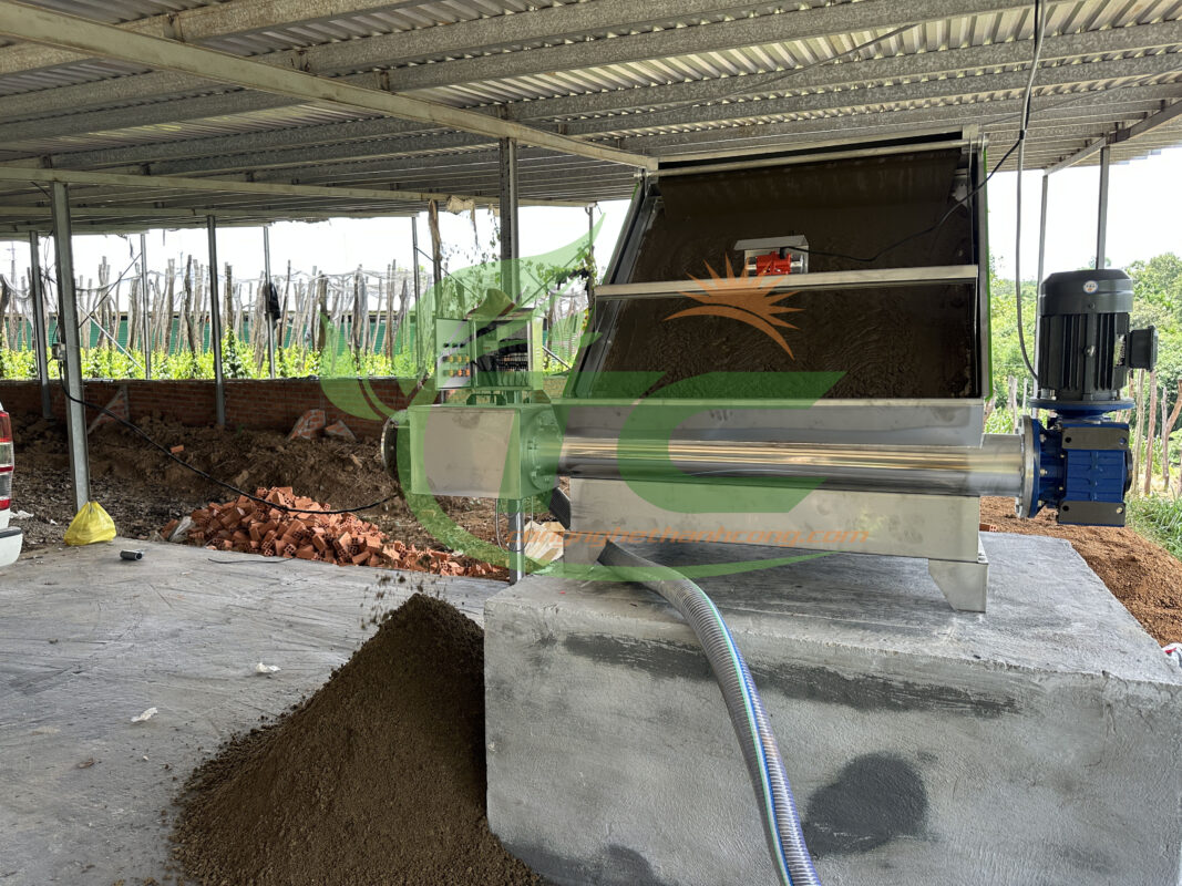 Máy tách ép phân TC1200S công nghệ mới cho nông trại lớn