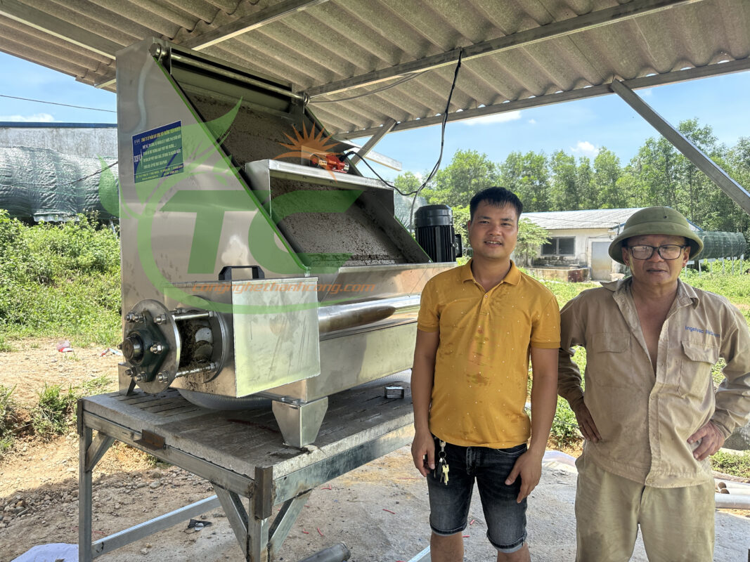 Máy tách ép phân TC1200S công nghệ mới cho nông trại lớn