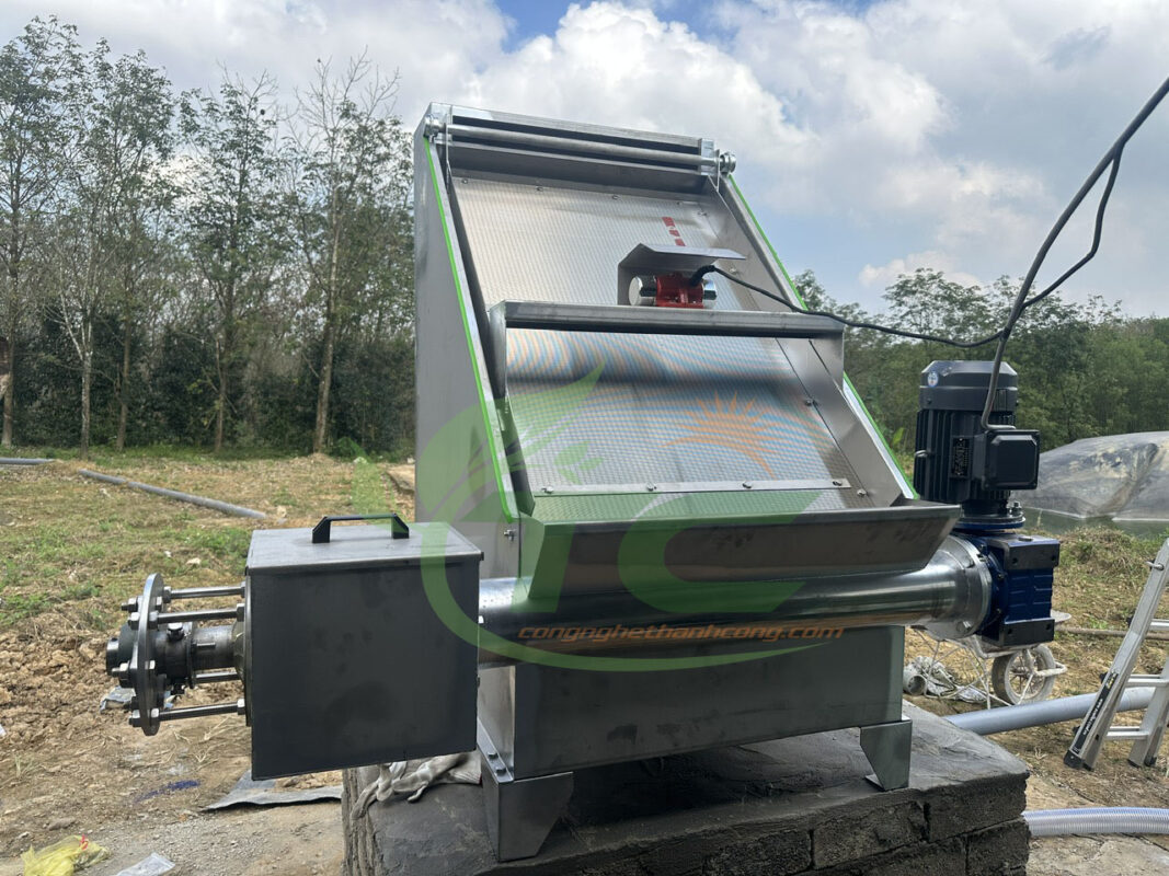 Máy ép phân sàng rung cao tần TC800S – lọc nhanh, ép khỏe, đầu tư thấp