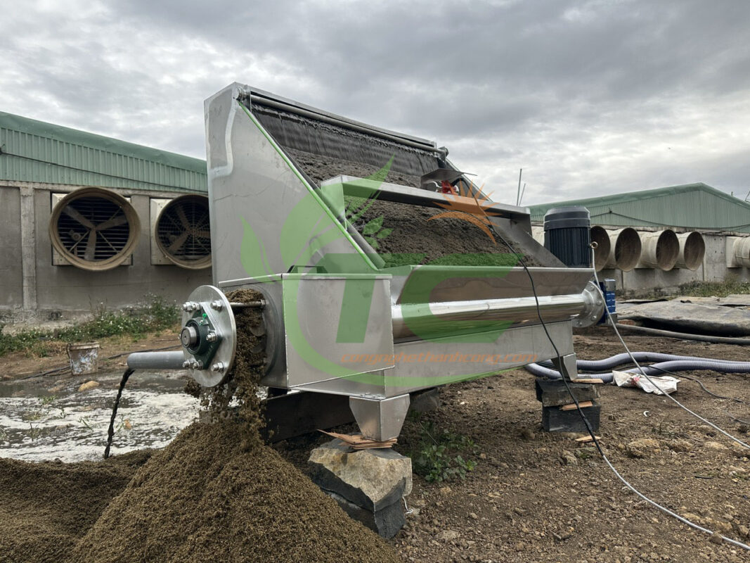 Máy tách ép phân TC1500S tăng hiệu quả xử lý chất thải