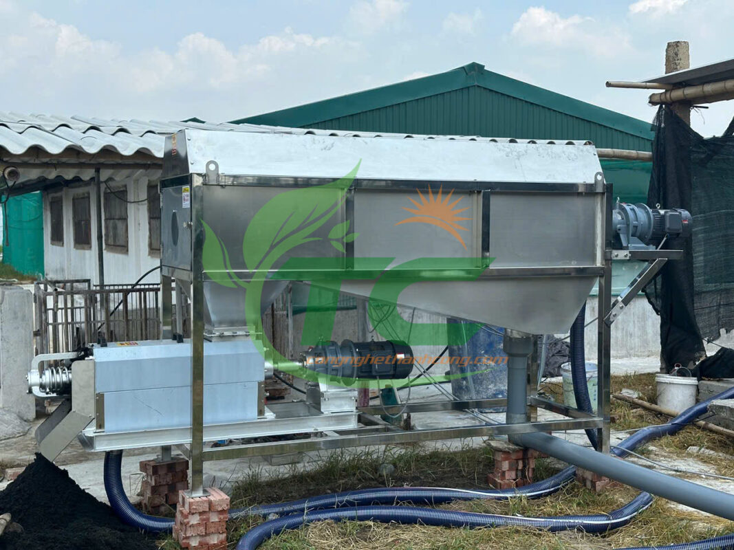 Máy tách ép phân TC700DRUM vận hành êm, bảo trì đơn giản