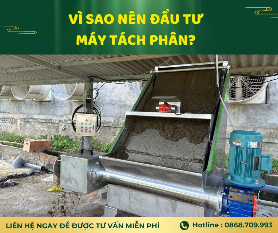 Giải đáp những thắc mắc thường gặp về máy tách phân