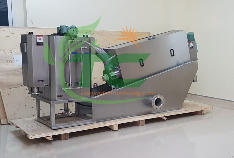 Máy ép bùn trục vít đa đĩa